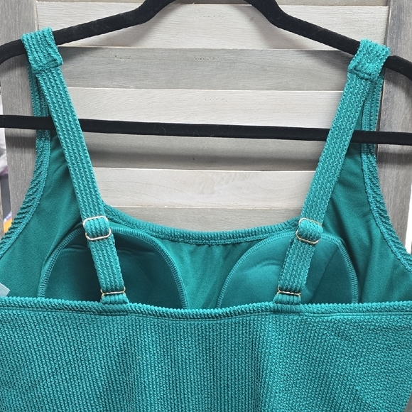 Women's Pucker Square Neck One Piece Swimsuit | Kona Sol | 20 - Picture 6 of 10